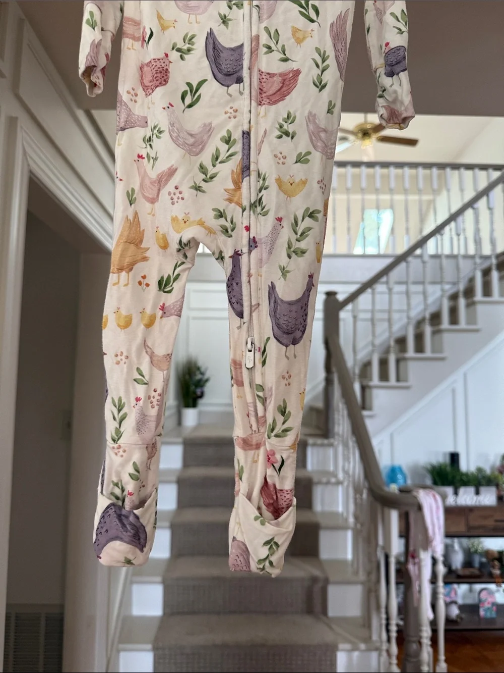 Posh Peanut Jo Convertible Pajamas Chicken/Rooster